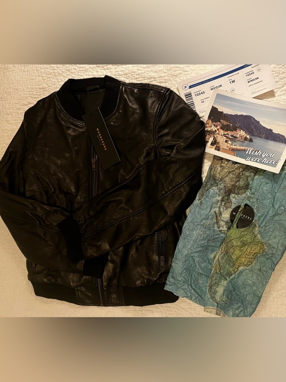 Wanderer’s Travel Co Ladies Bolzano Bomber jacket in full grain Lamb leather